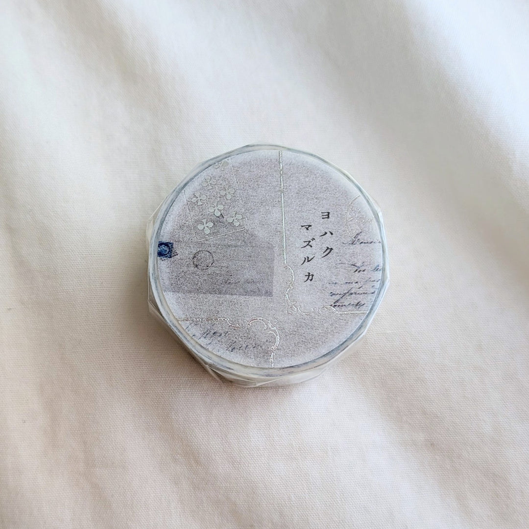 Yohaku / Foil-stamped Washi Tape -Mazurka YH-001