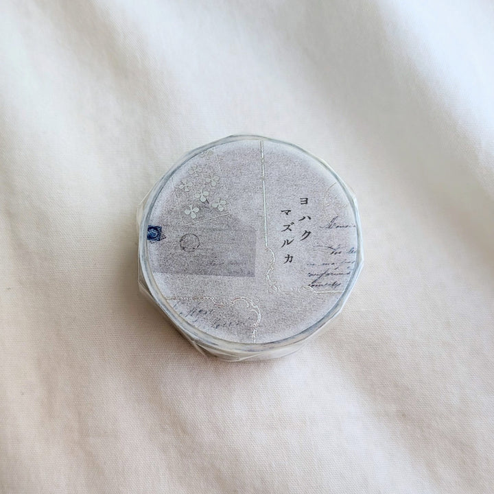Yohaku / Foil-stamped Washi Tape -Mazurka YH-001