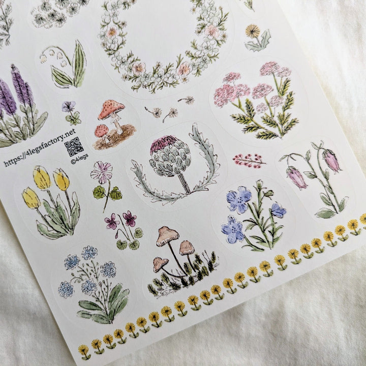 4legs / Stickers -Flower