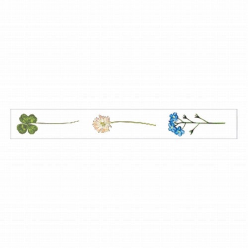 RYURYU / Hand-tearable Clear Tape 20mm width -Wildflowers SMMT202