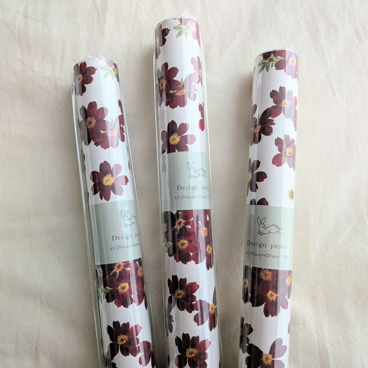 harukazeiro (吉田春香)/ Wrapping Paper -chocolate cosmos