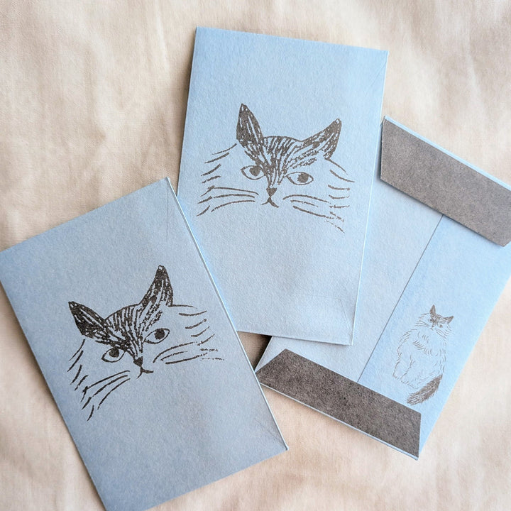 miyuki matsuo / Mini Envelopes (PochiBukuro) -Cat face Fluffy