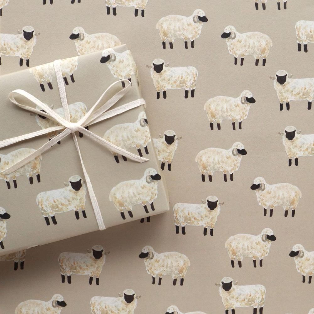 REGARO PAPIRO / Wrapping Paper -Sheep /5 sheets