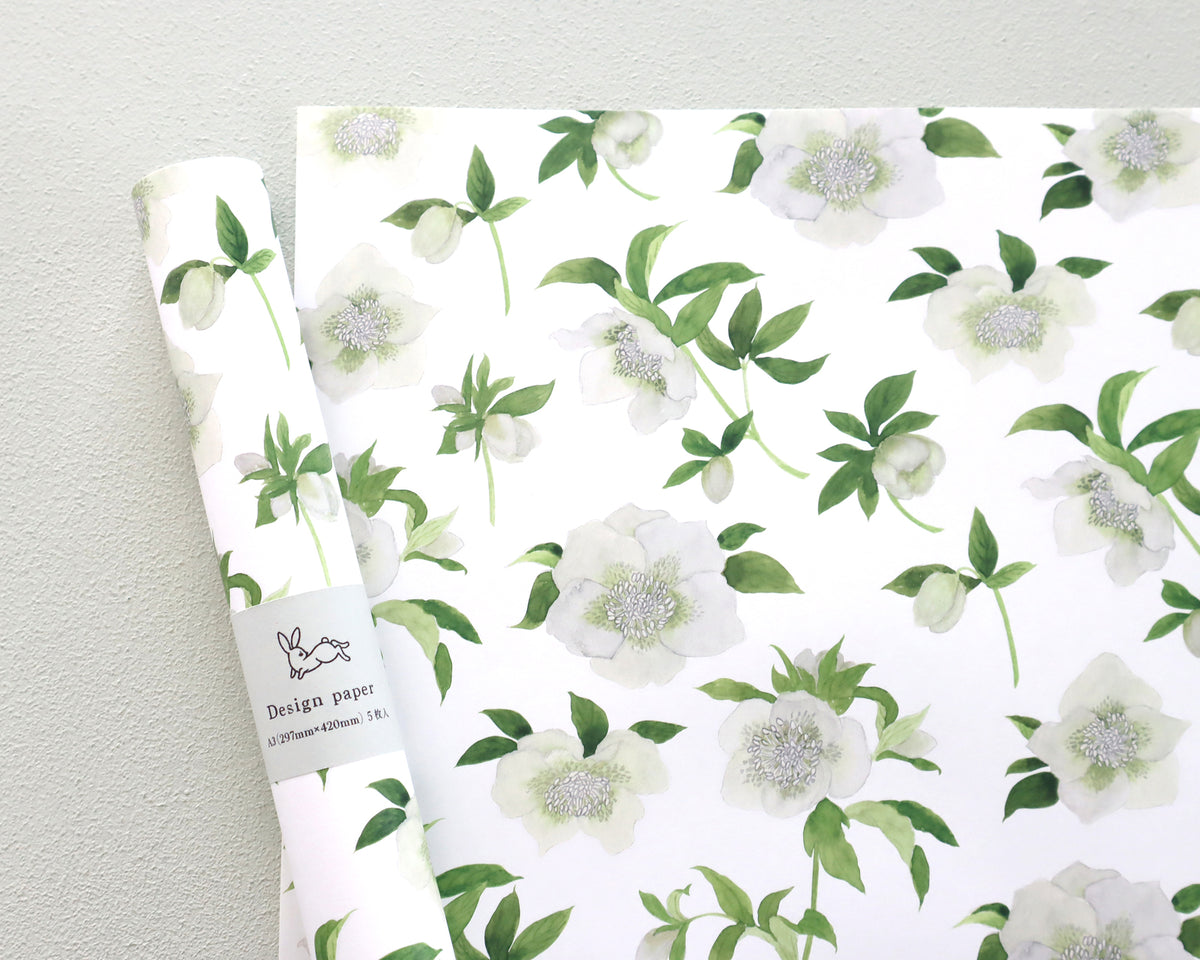 harukazeiro / Wrapping Paper -christmas rose