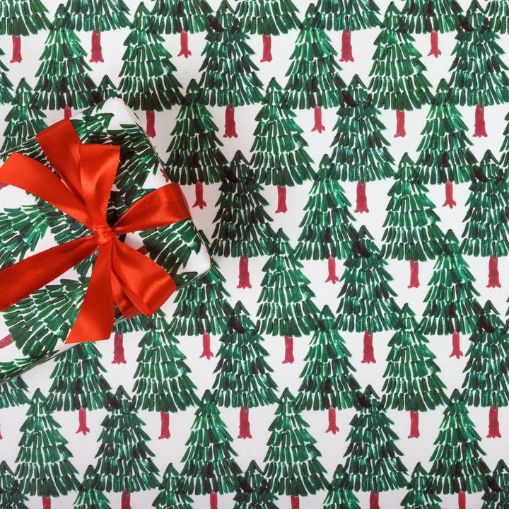 REGARO PAPIRO / Wrapping Paper -Fir Tree Forest /5 sheets