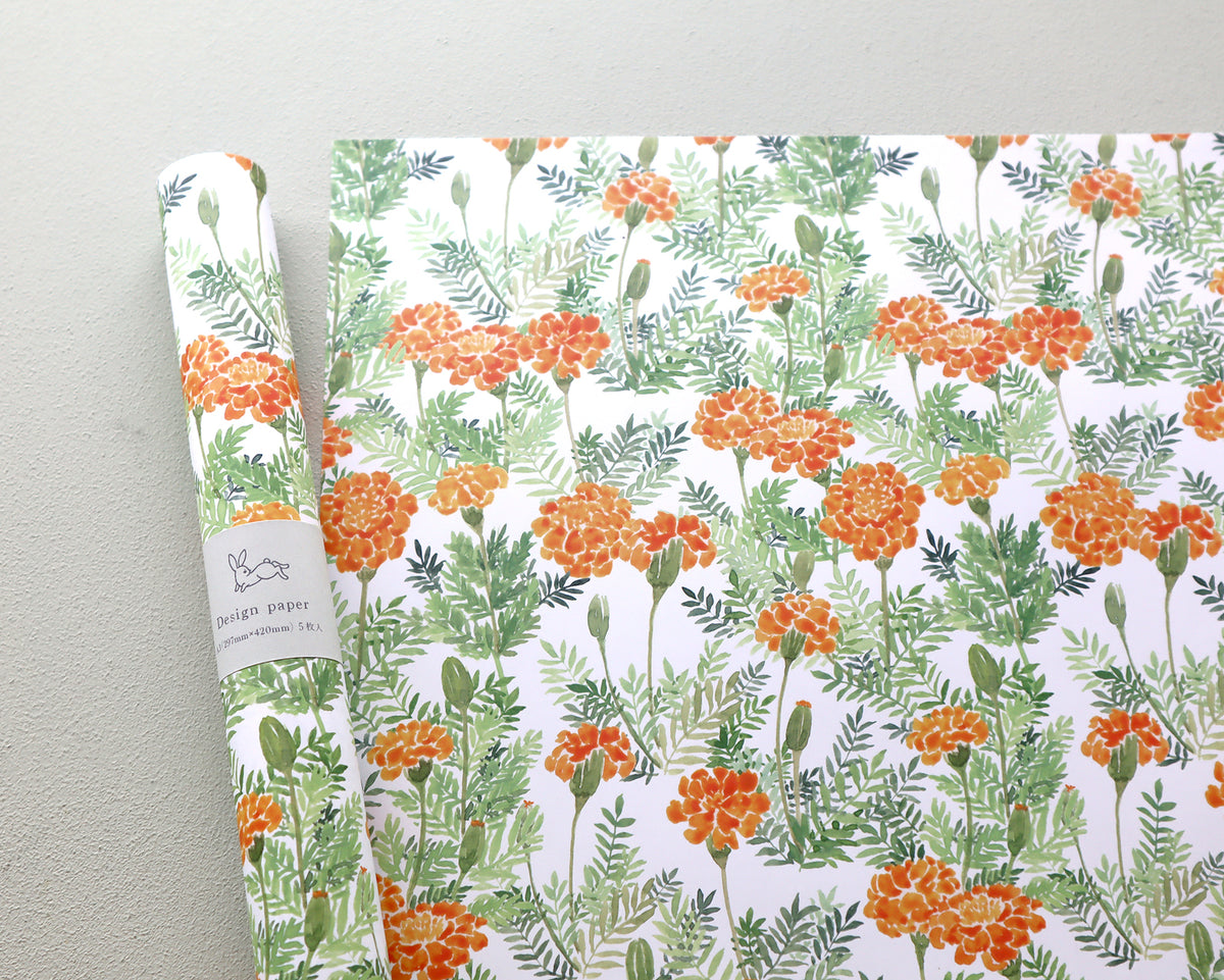 harukazeiro (吉田春香)/ Wrapping Paper -marigold