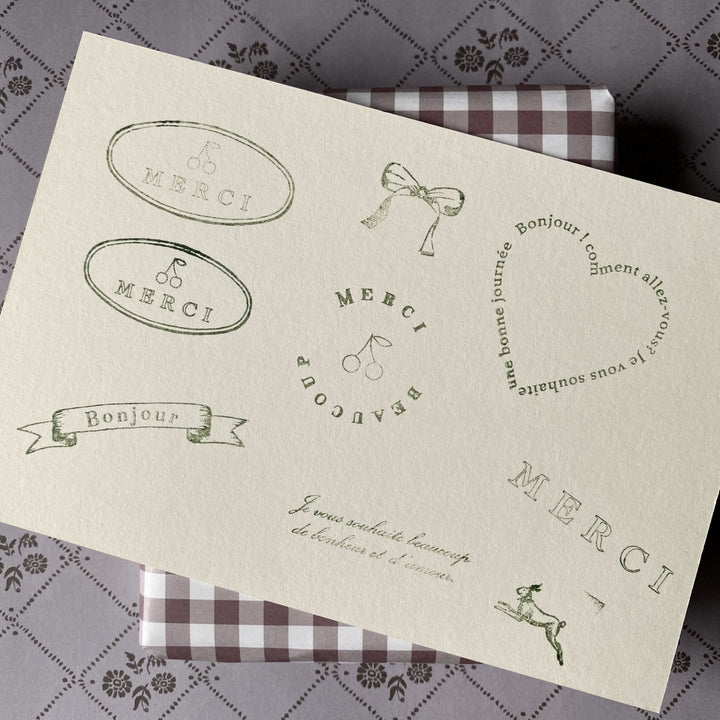 Mon petit artiste / Rubber Stamp -mon coeur