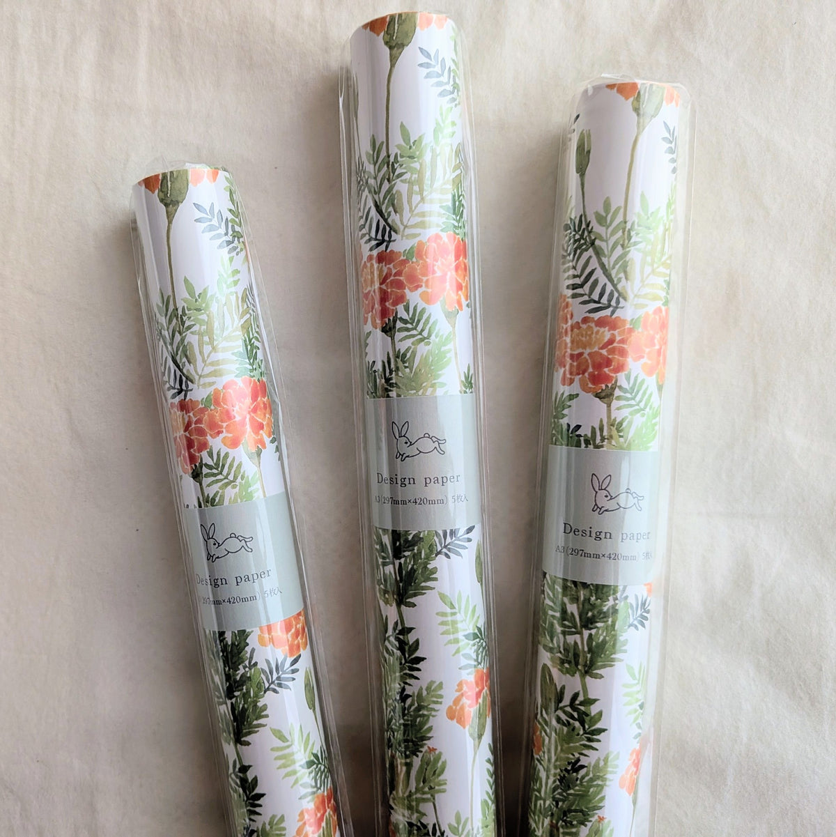 harukazeiro (吉田春香)/ Wrapping Paper -marigold
