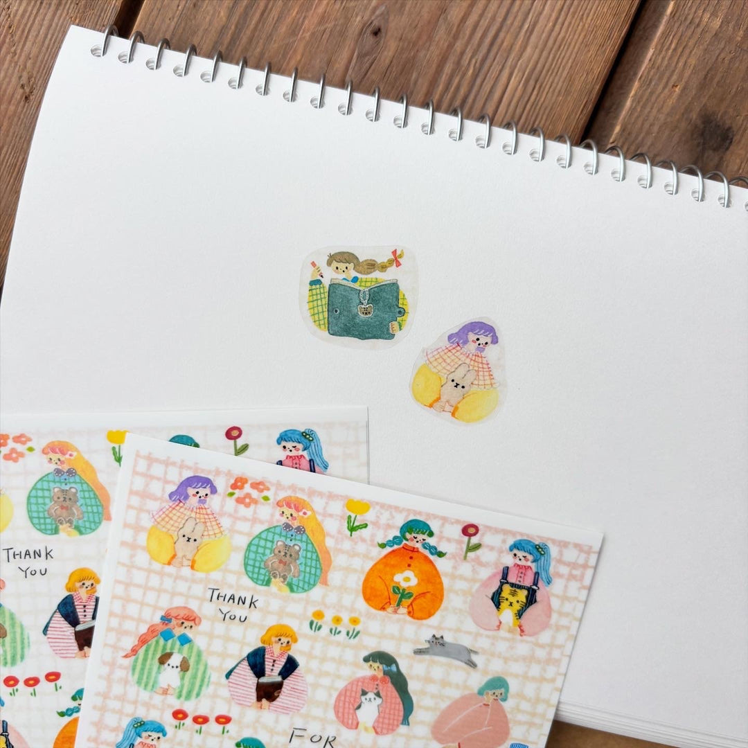 Cotori Cotori / Translucent seal sheet -Cute hug