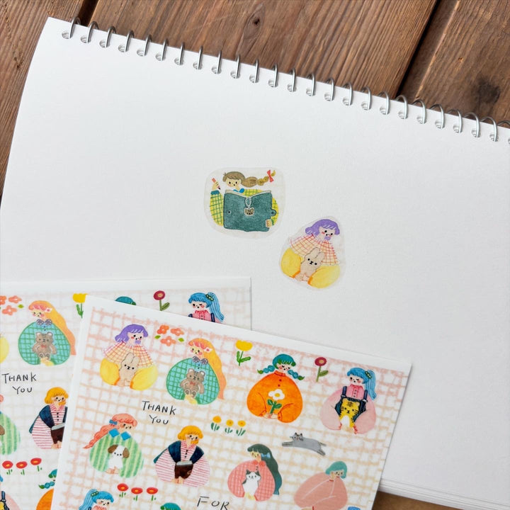 Cotori Cotori / Translucent seal sheet -Cute hug