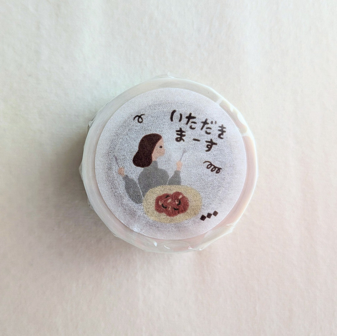 Necktie / Washi Tape -Let's Eat!