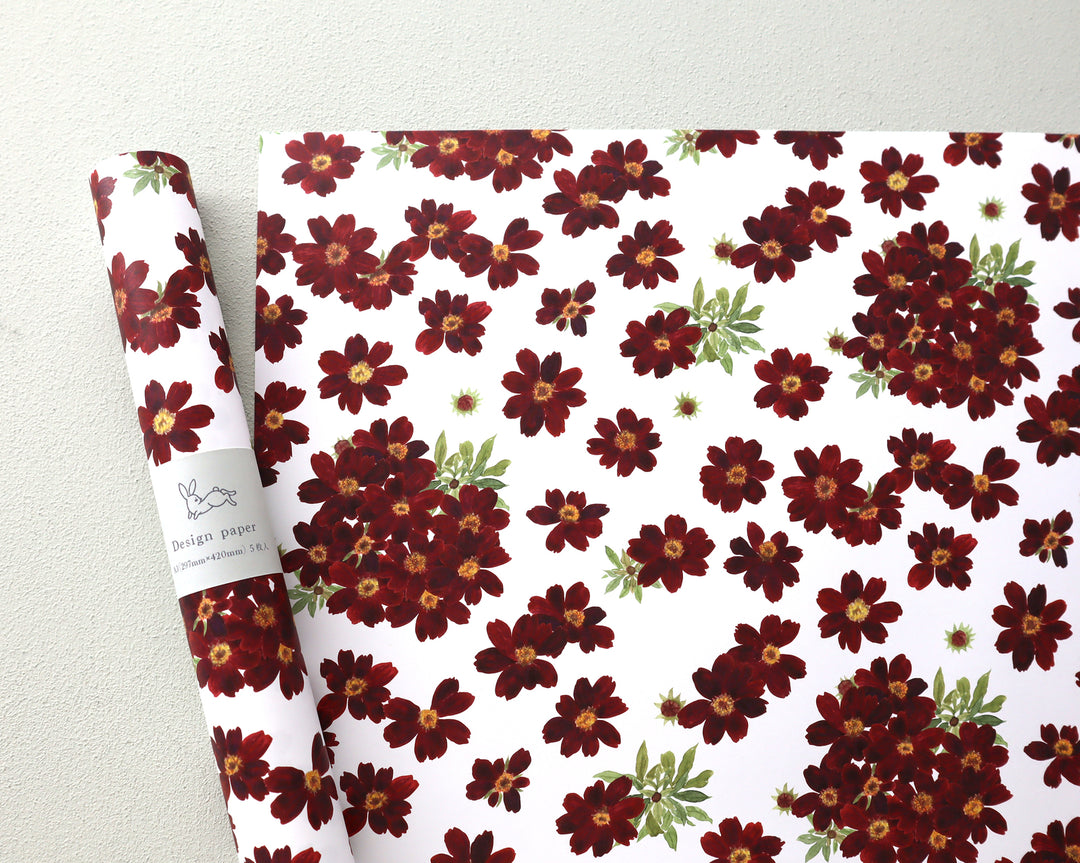 harukazeiro (吉田春香)/ Wrapping Paper -chocolate cosmos