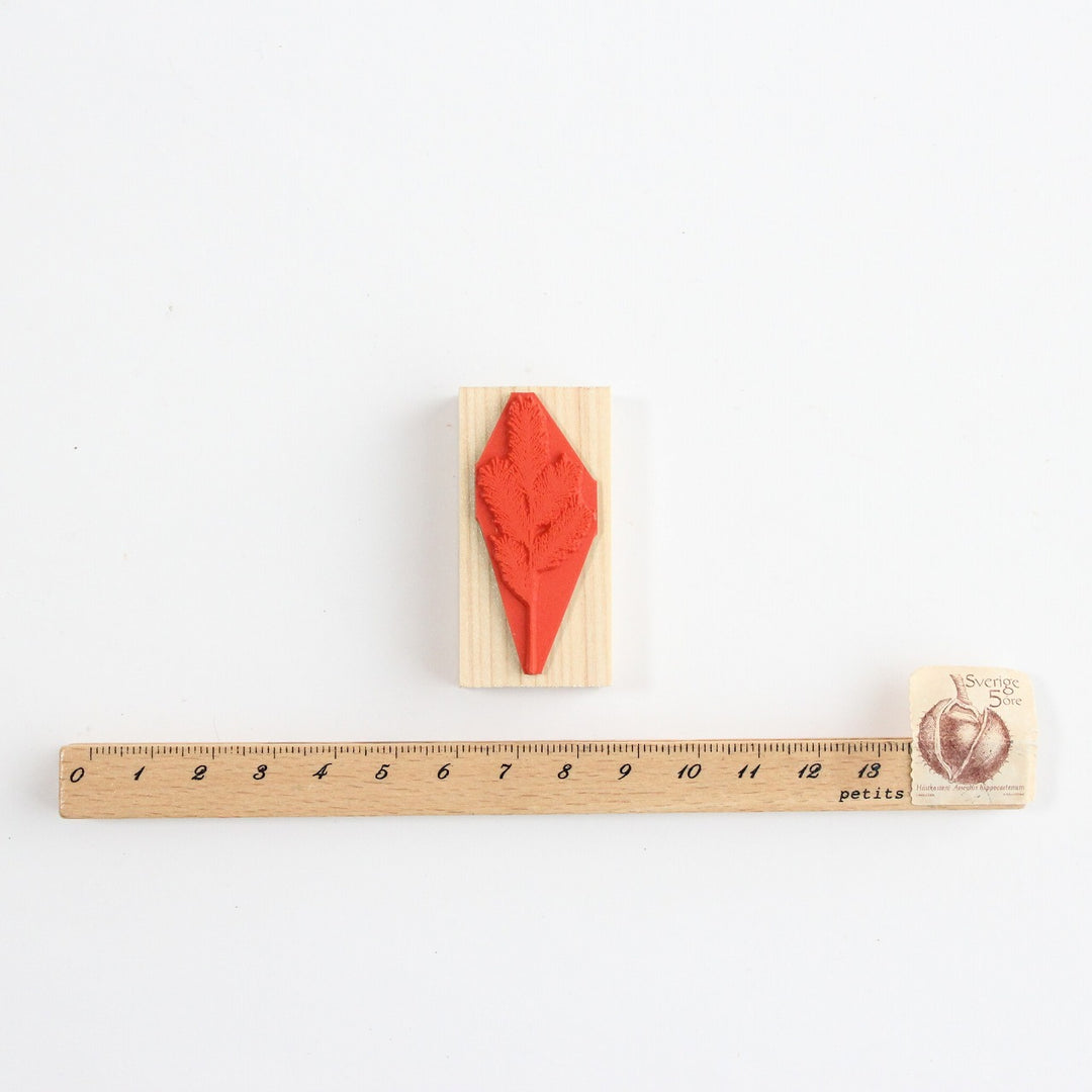 always smile.../ Rubber Stamp -Pine tree
