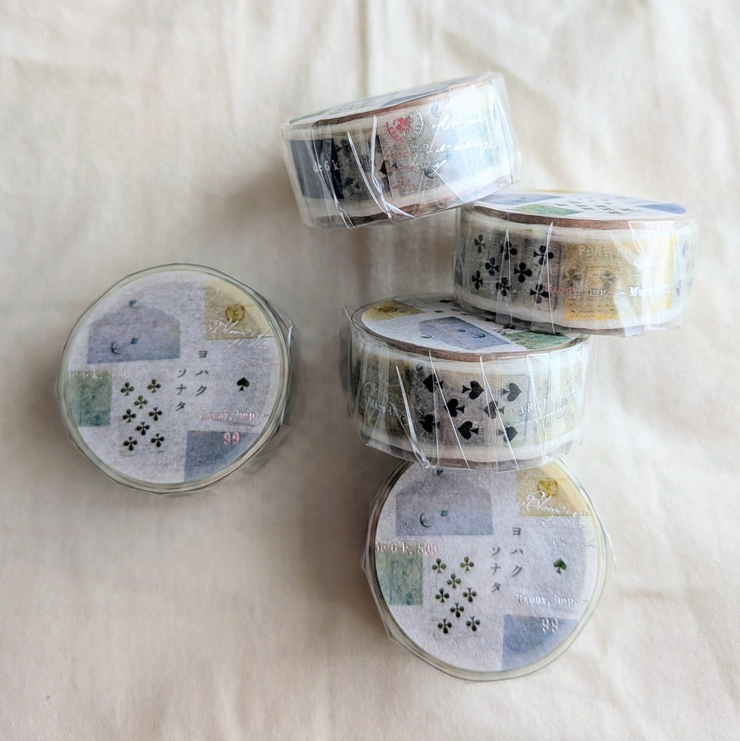 Yohaku / Foil-stamped Dicut Washi Tape -Sonata YD-006