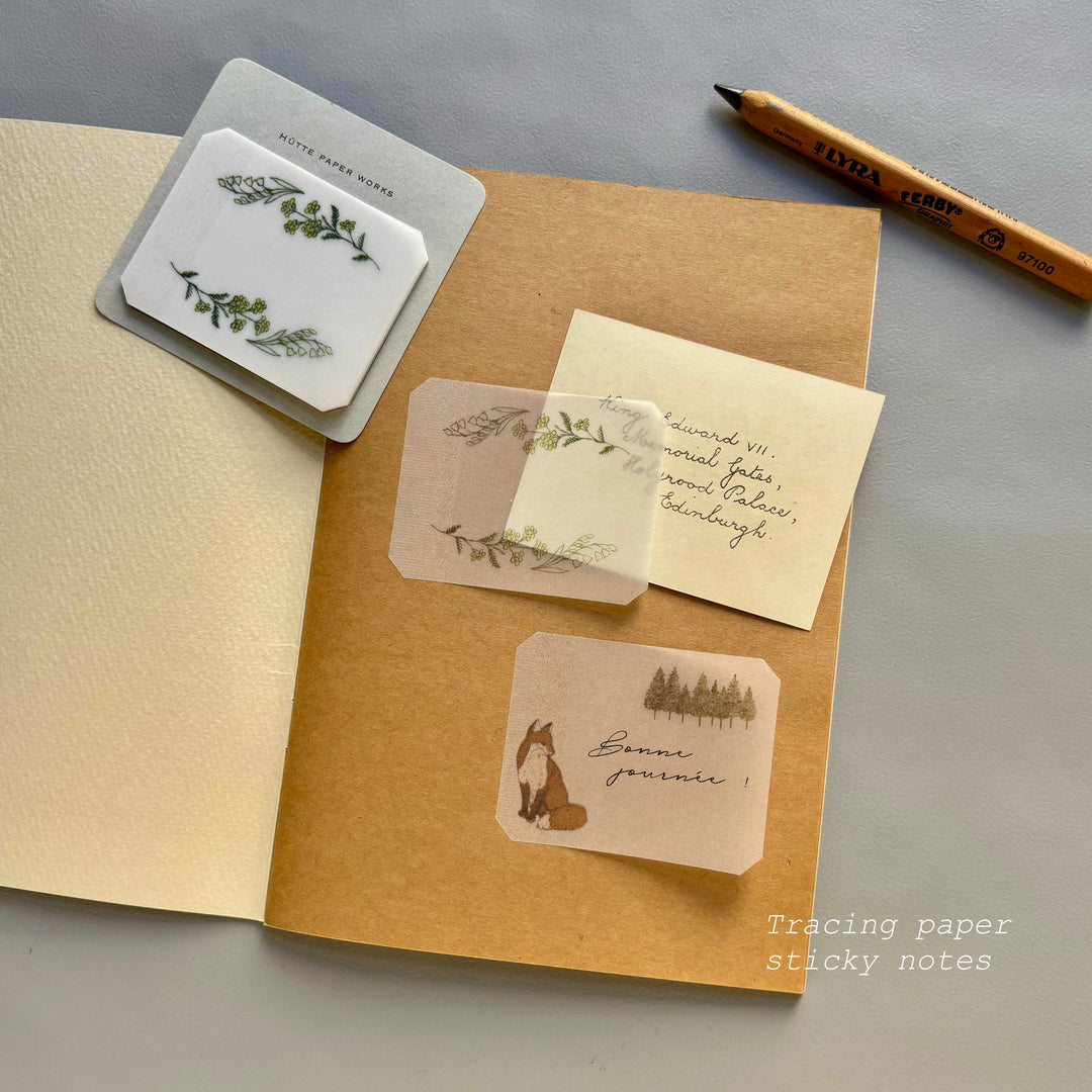 Hutte Paper Works / Tracing Paper Sticky Note -Fox HPSM-735