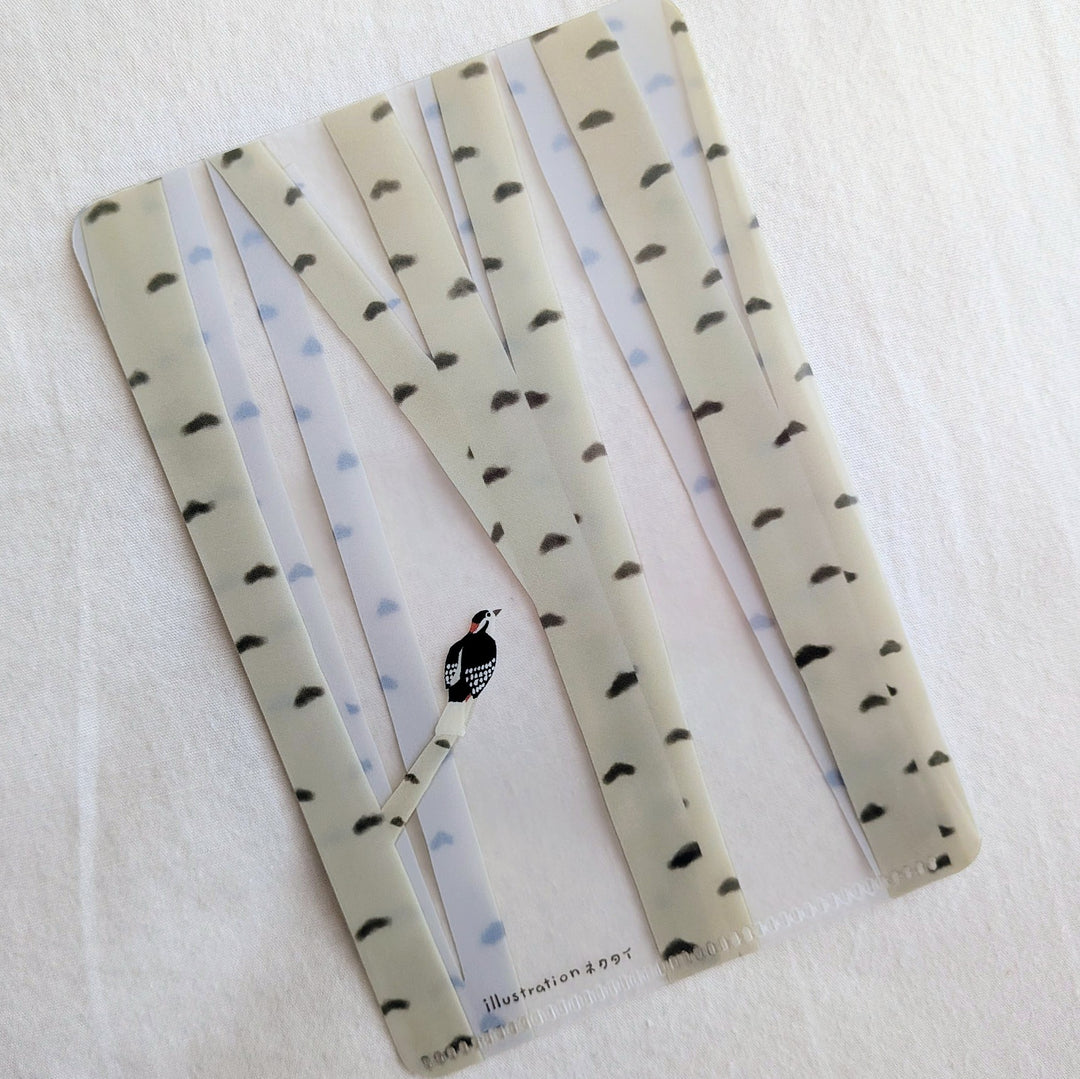 Necktie x Tegamisha / Pocket Memo Pad -Birch Forest