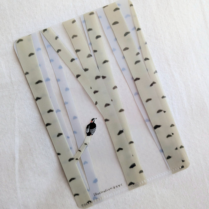 Necktie x Tegamisha / Pocket Memo Pad -Birch Forest