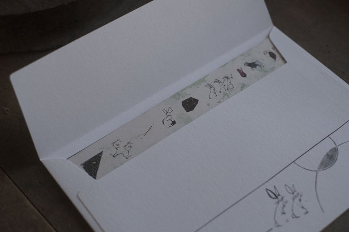 Jun Sasaki / Letter Writing Set -Forest, Moon, and Stars