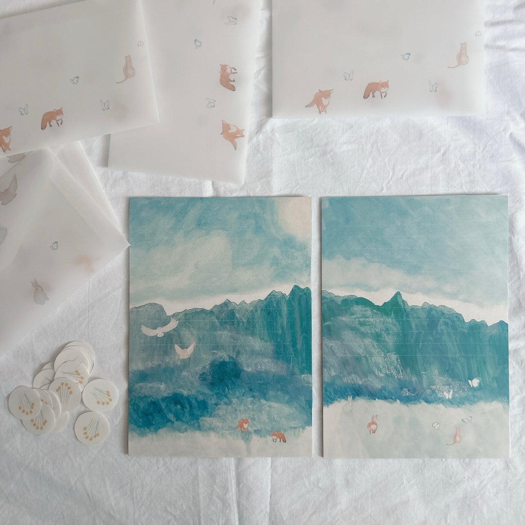 Kisetsu no Tegamiya / Letter Writing Set -A series of clear mountains