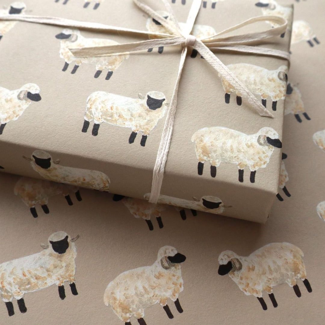 REGARO PAPIRO / Wrapping Paper -Sheep /5 sheets