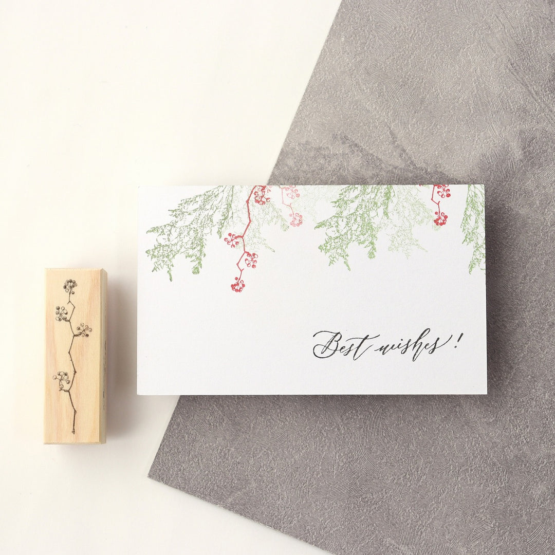 always smiles... / Rubber Stamp -Smilax