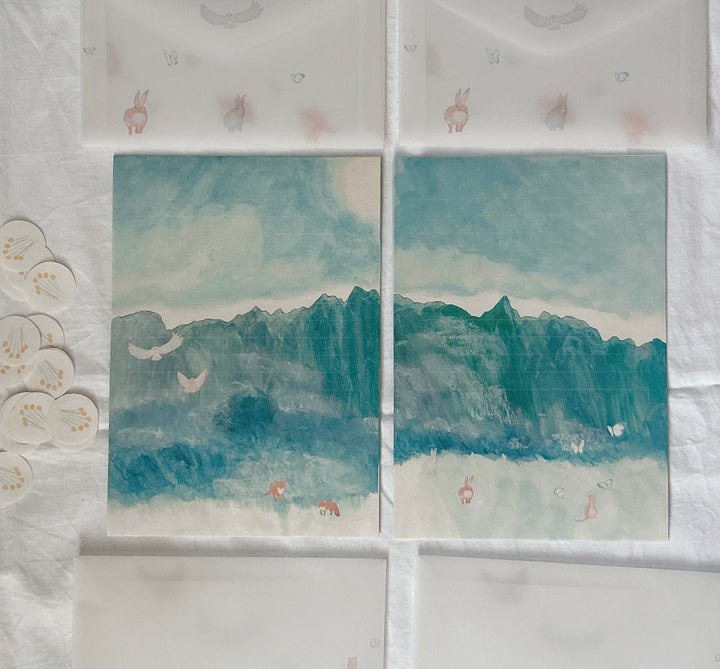 Kisetsu no Tegamiya / Letter Writing Set -A series of clear mountains