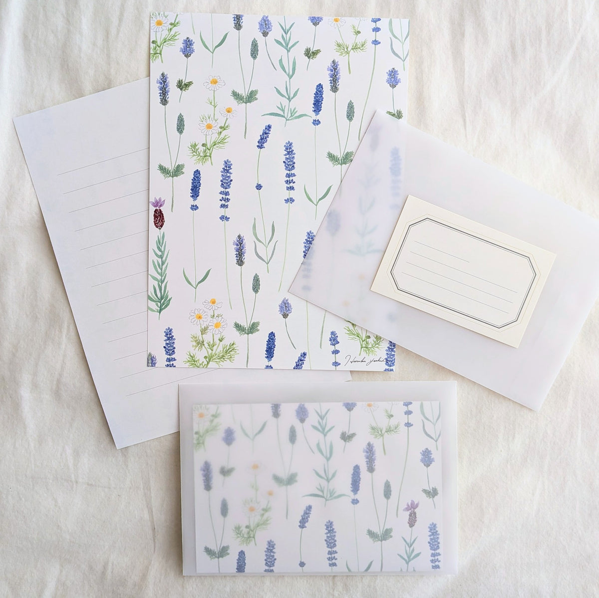 harukazeiro (吉田春香)/ Letter Writing Set -lavender