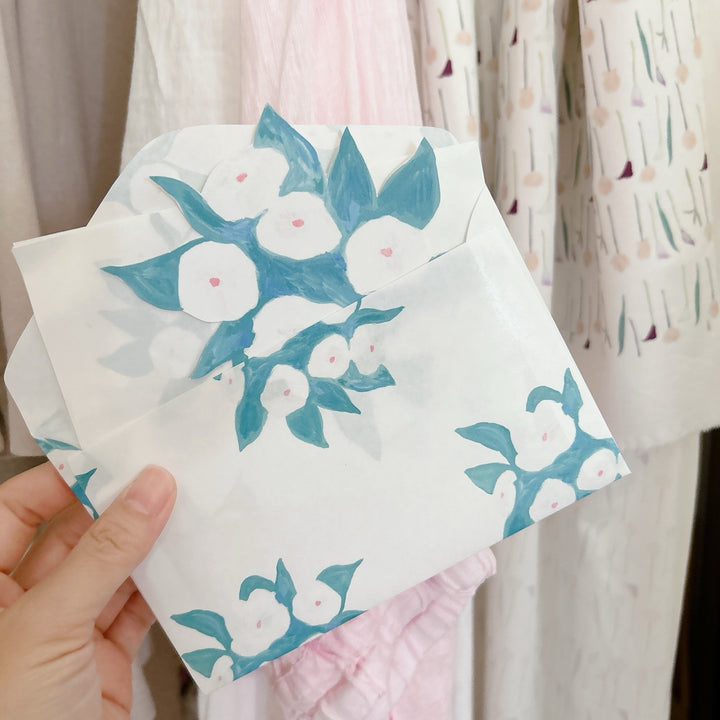 Kisetsu no Tegamiya / Letter Writing Set -White Flowers