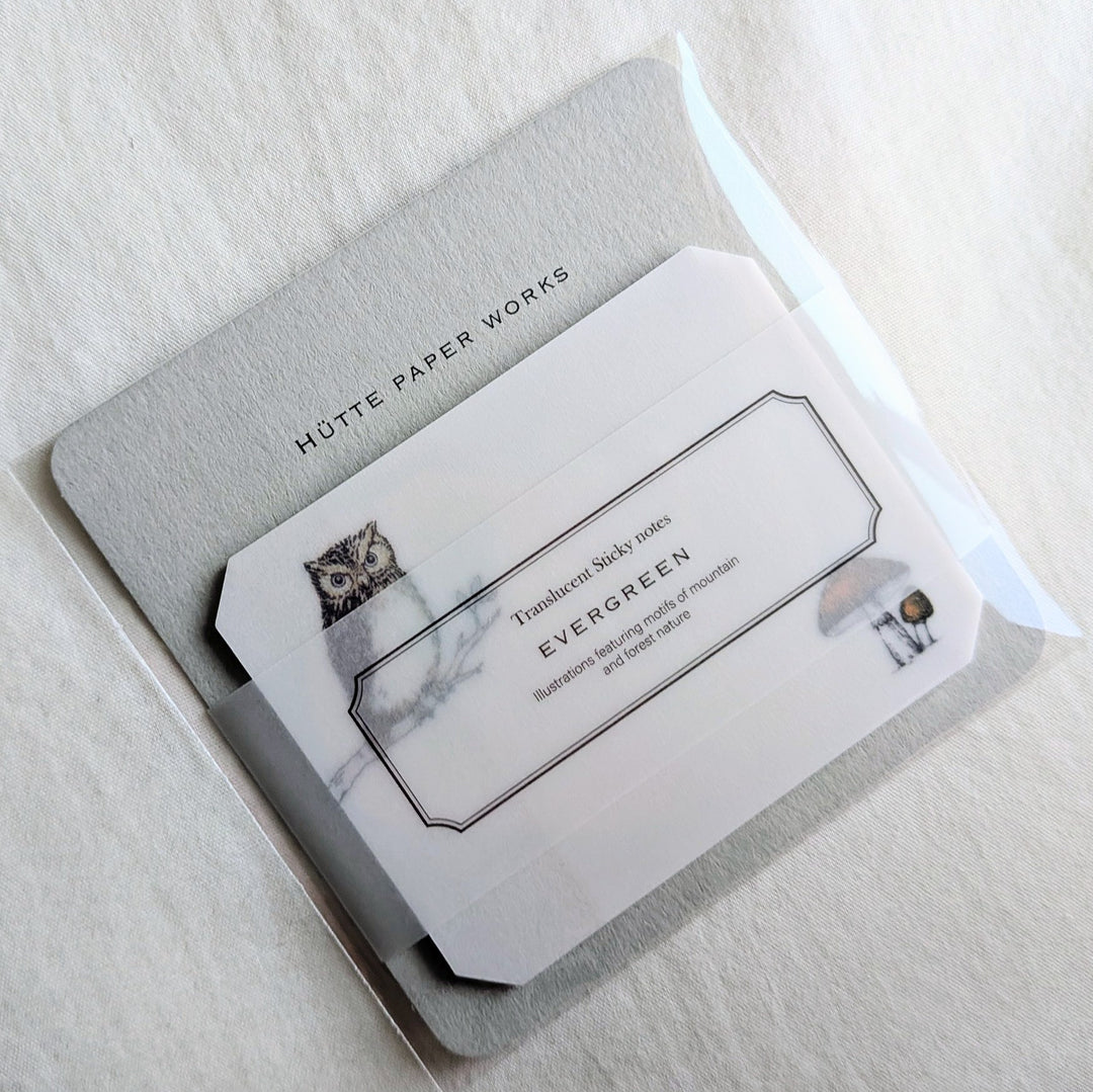 Hutte Paper Works / Tracing Paper Sticky Note -Scops Owl HPSM-736