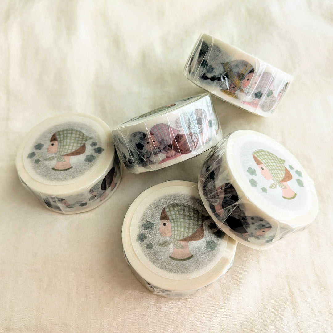 Necktie / Washi Tape -Facial profile