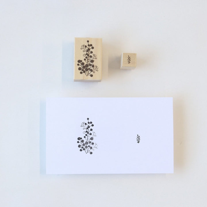 always smile.../ Rubber Stamp -Easy-to-stamp mimosa set
