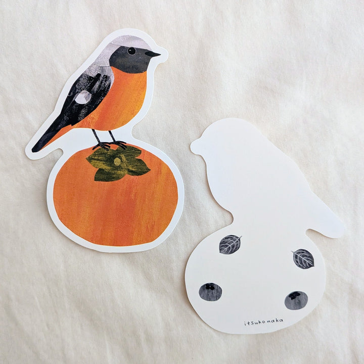 Itsuko Naka / Die-cut card -Daurian Redstart