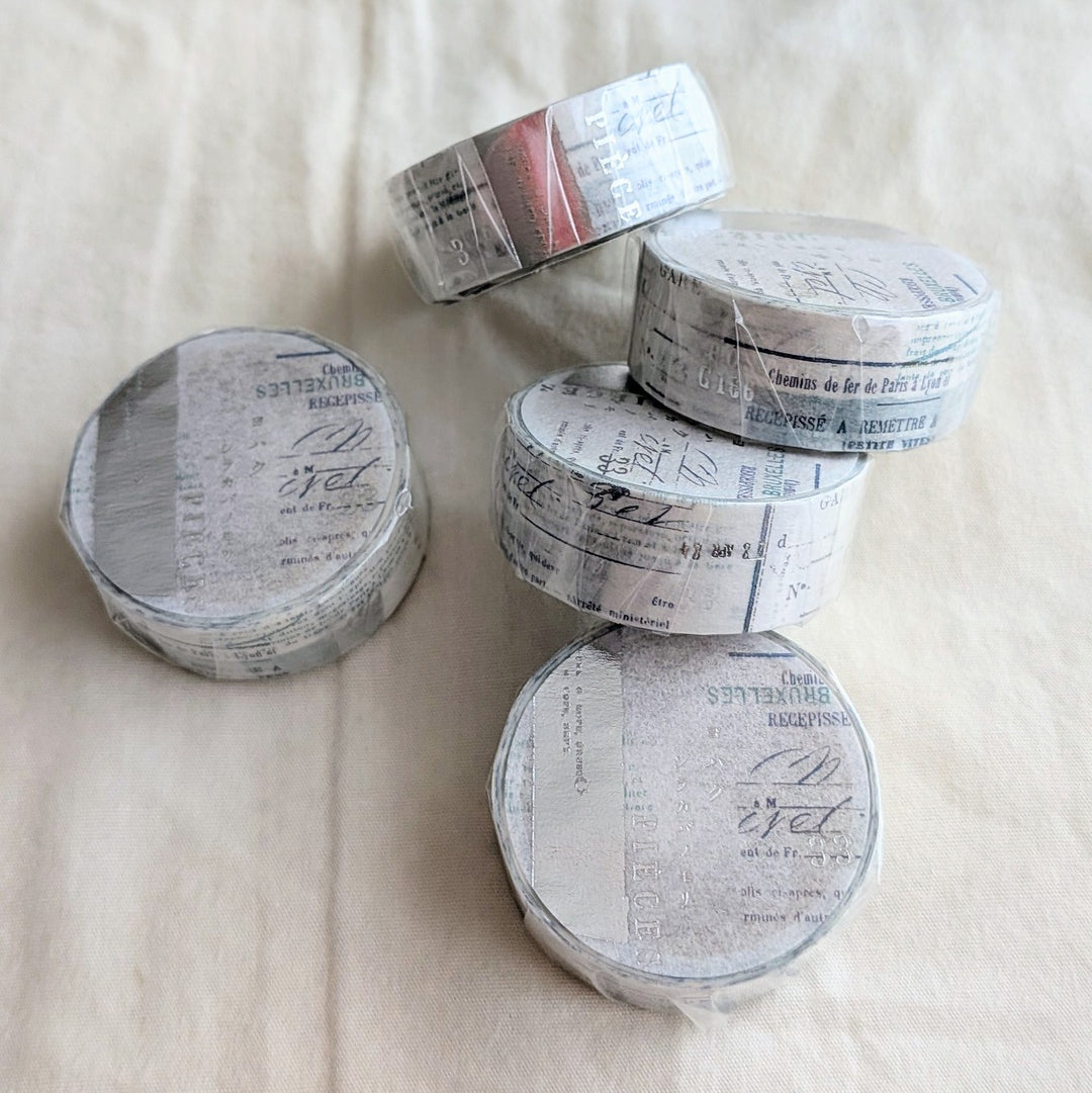 Yohaku / Foil-stamped Washi Tape -White birch forest YH-008