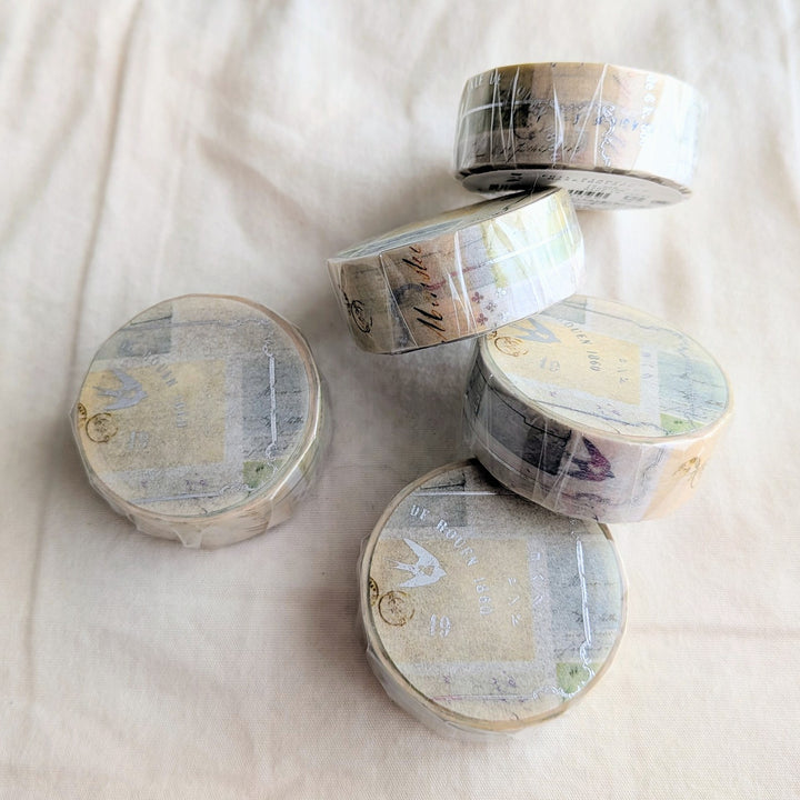 Yohaku / Foil-stamped Washi Tape -Rondo YH-009