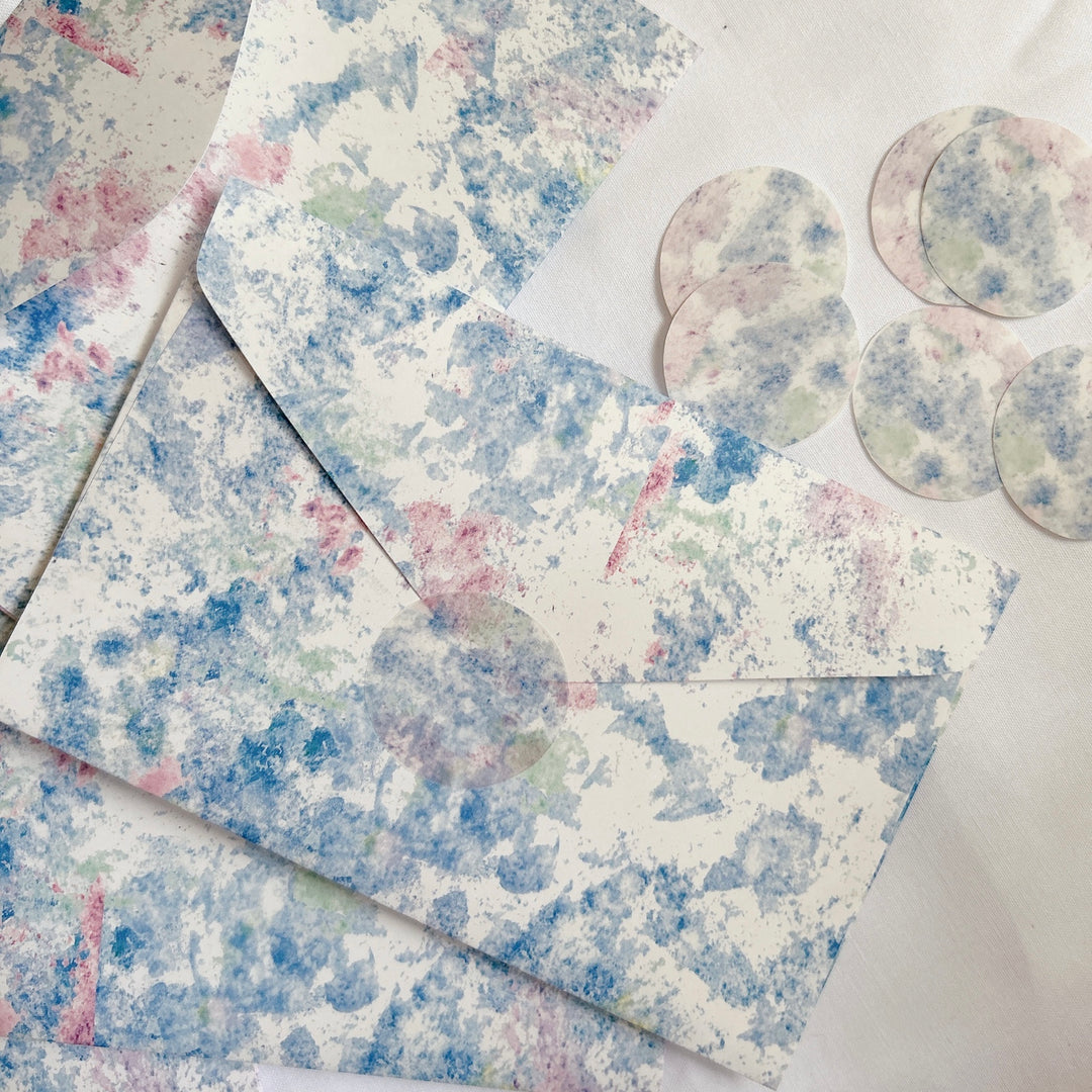 Kisetsu no Tegamiya / Letter Writing Set -Hydrangea on a rainy day