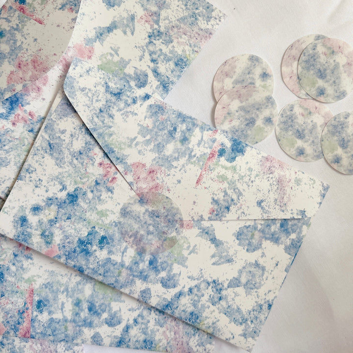 Kisetsu no Tegamiya / Letter Writing Set -Hydrangea on a rainy day