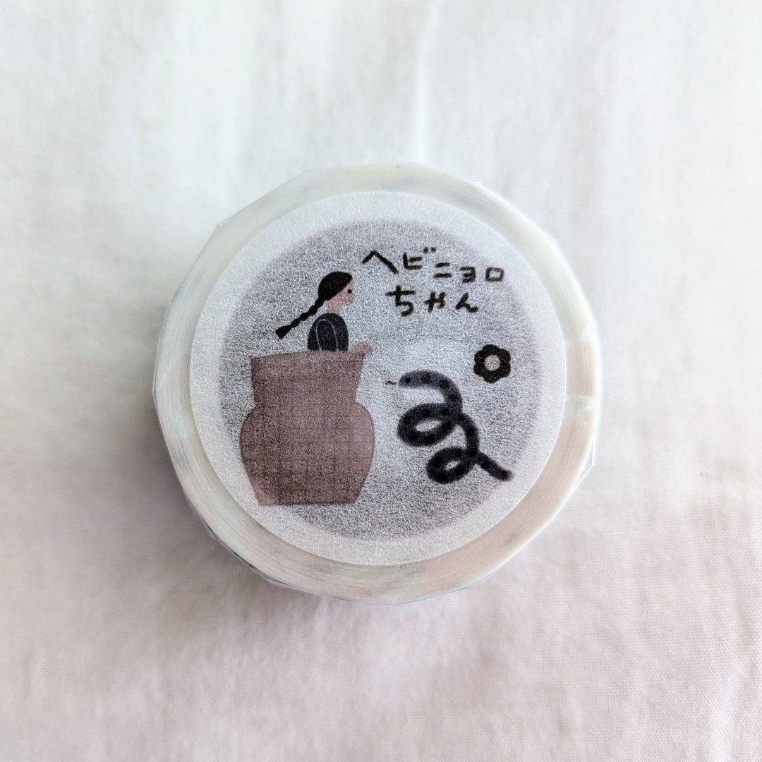 Necktie / Washi Tape -wriggling, slithering snake