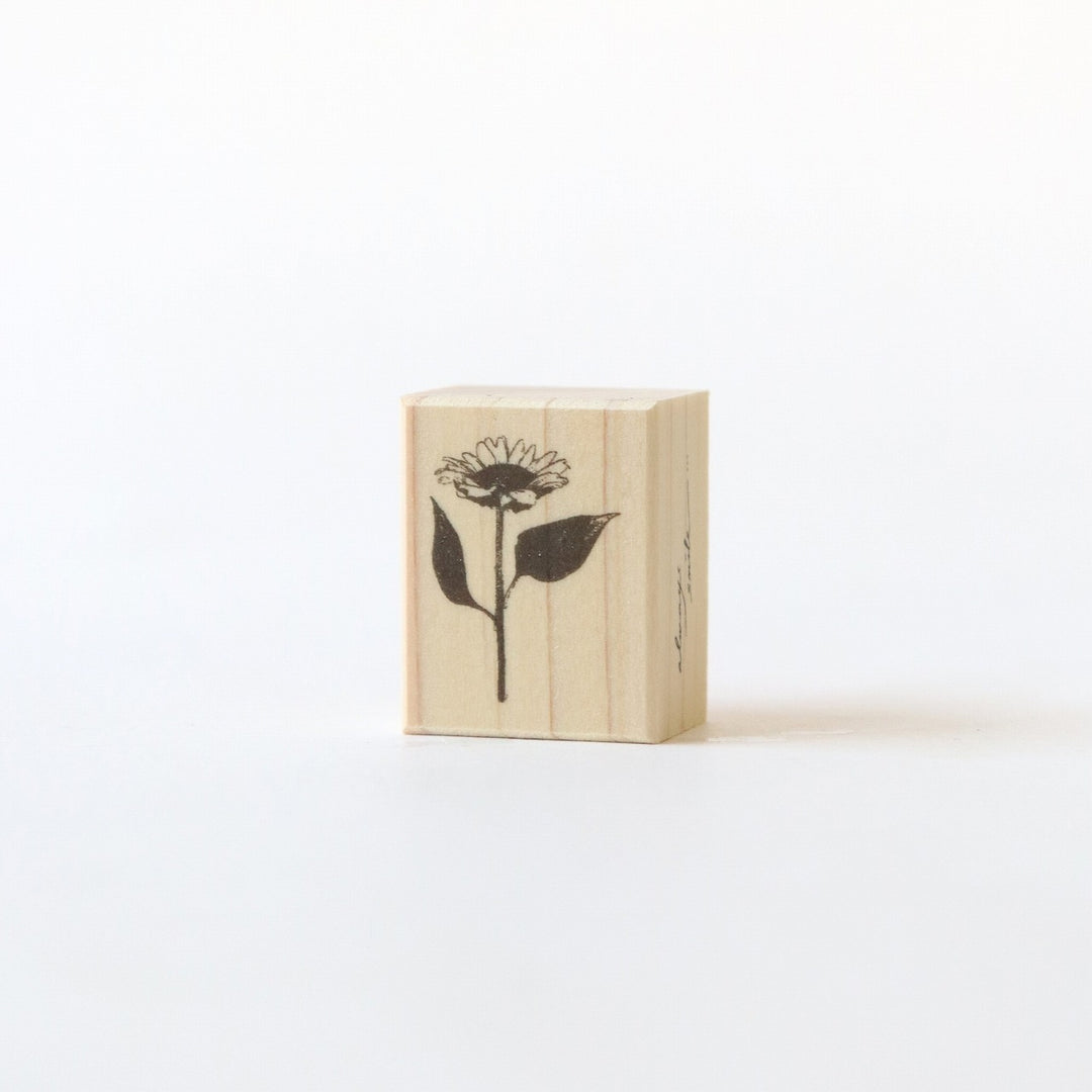 always smile.../ Rubber Stamp -Sunflower