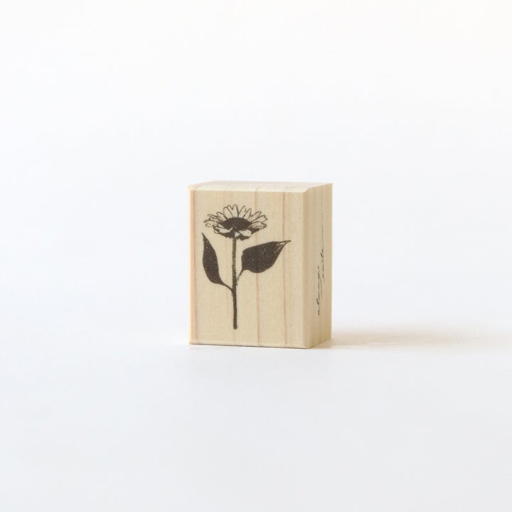 always smile.../ Rubber Stamp -Sunflower