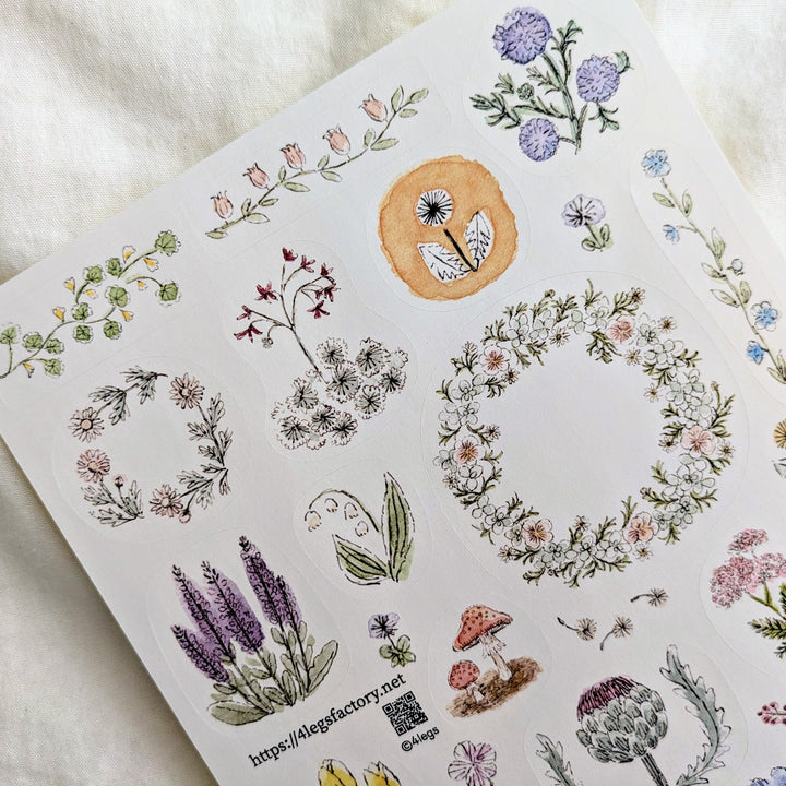 4legs / Stickers -Flower