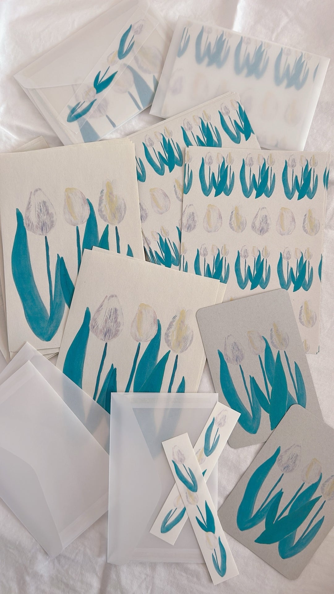 Kisetsu no Tegamiya / Letter and Card Set -Tulips