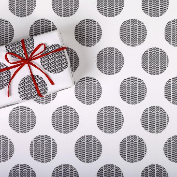 REGARO PAPIRO / Wrapping Paper -Japanese-style polka dots /5 sheets