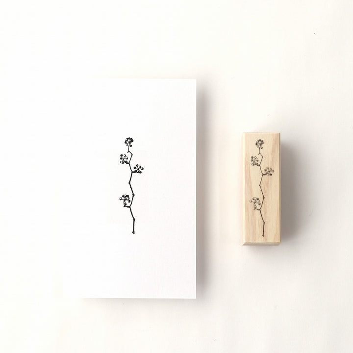 always smiles... / Rubber Stamp -Smilax