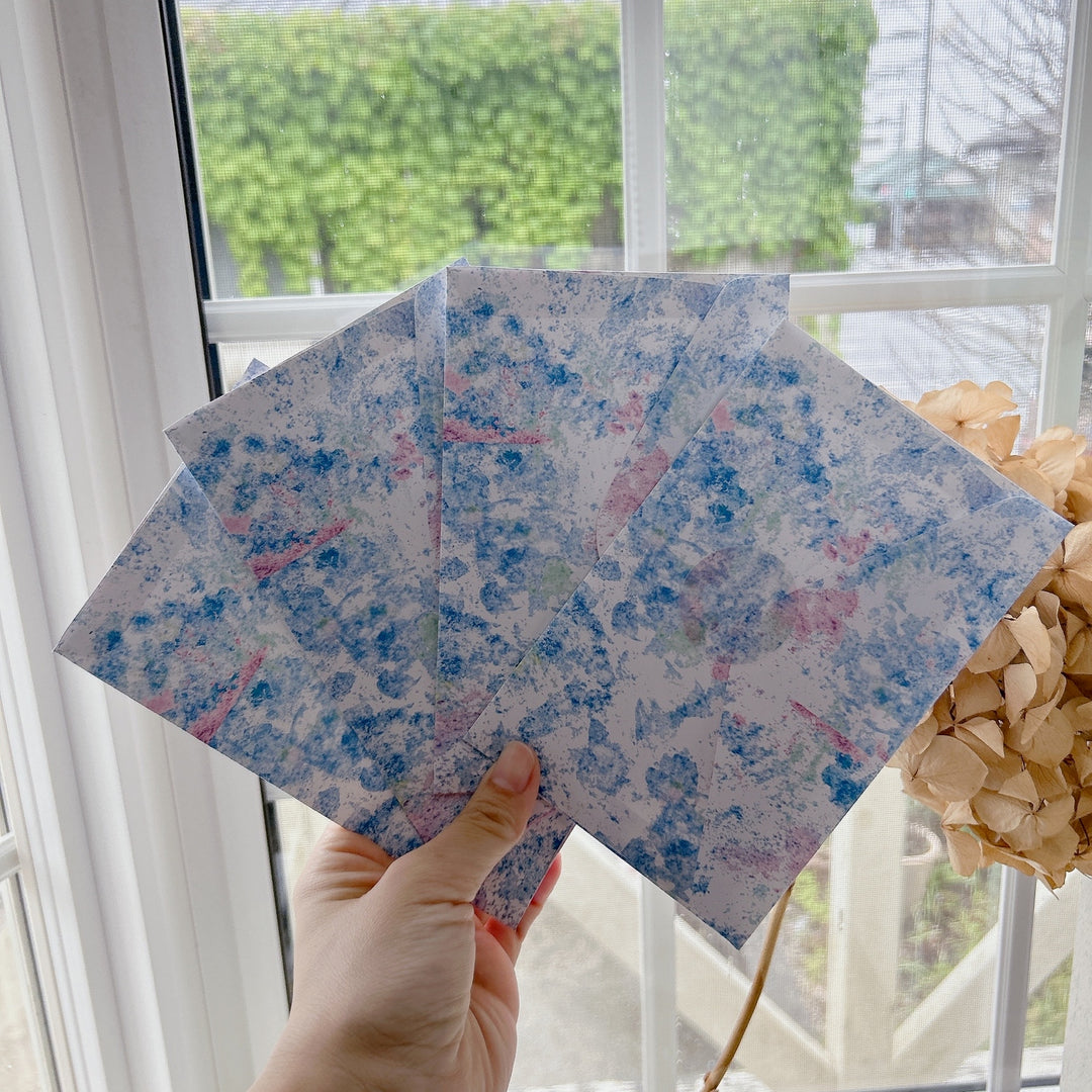 Kisetsu no Tegamiya / Letter Writing Set -Hydrangea on a rainy day