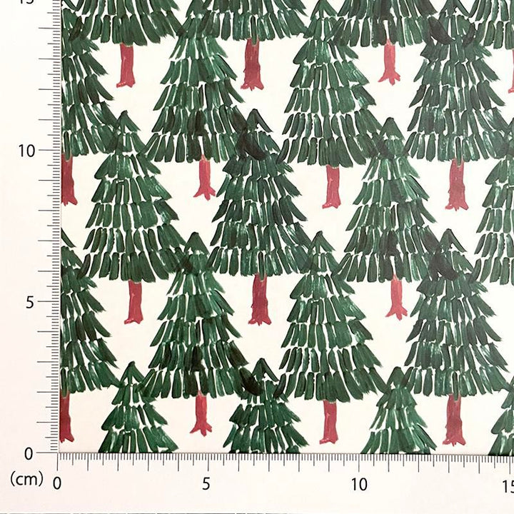 REGARO PAPIRO / Wrapping Paper -Fir Tree Forest /5 sheets