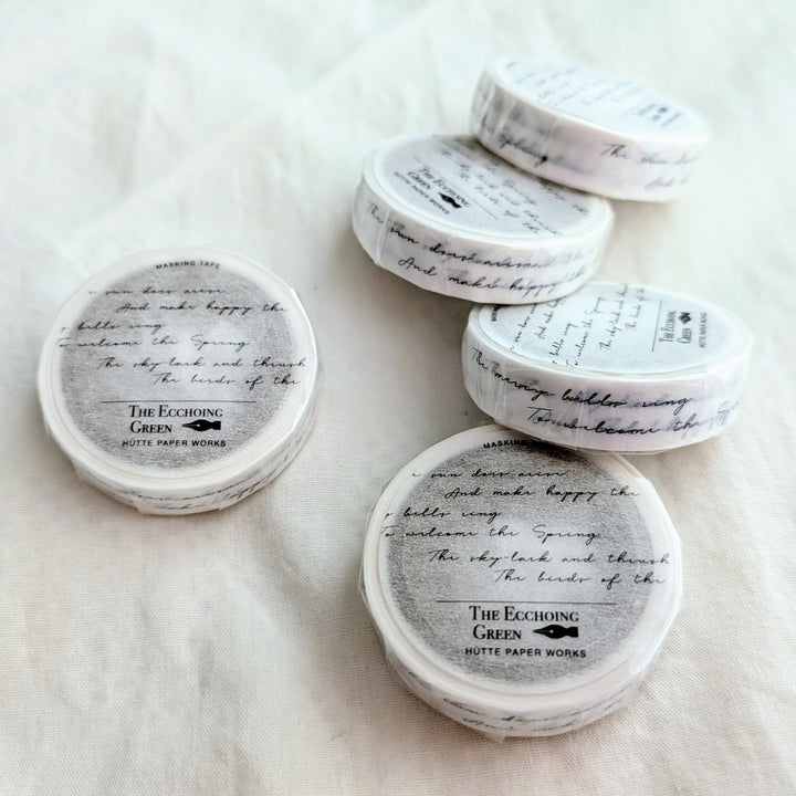Hutte Paper Works / [easy to write on!] 10mm/20mm width Washi Tape