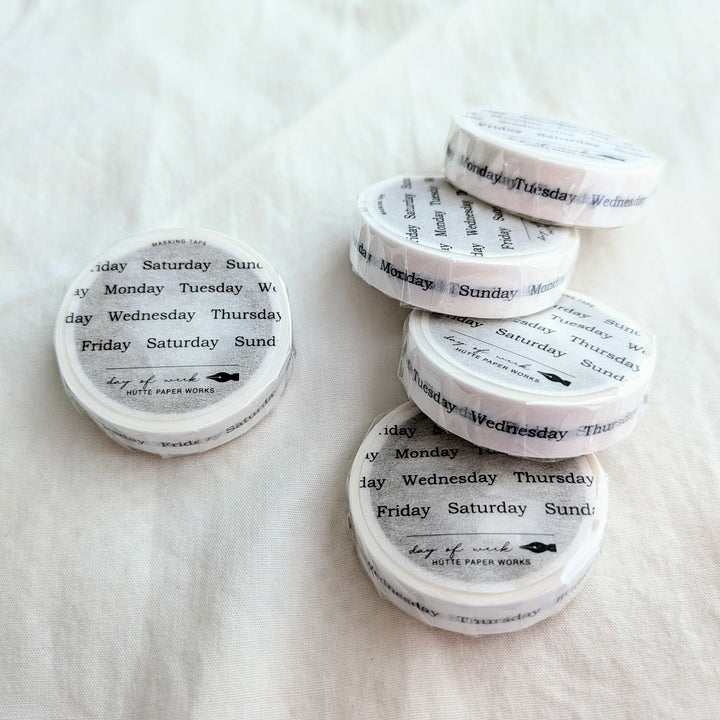 Hutte Paper Works / [easy to write on!] 10mm/20mm width Washi Tape