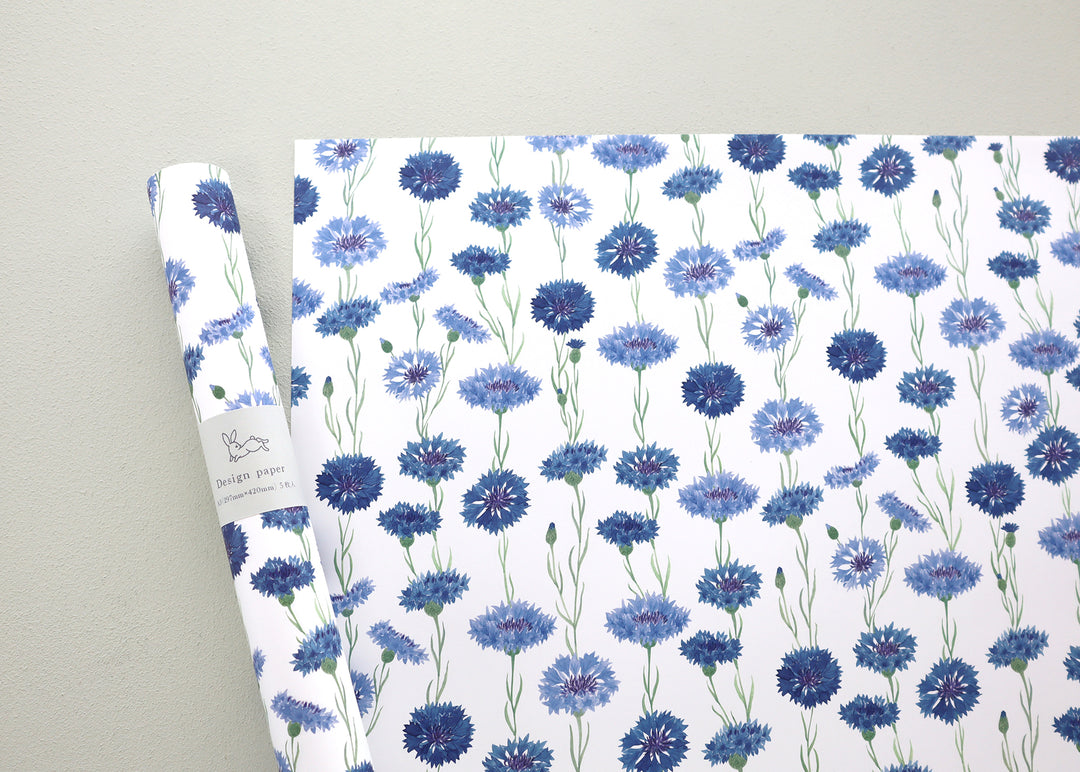 harukazeiro (吉田春香)/ Wrapping Paper -cornflower