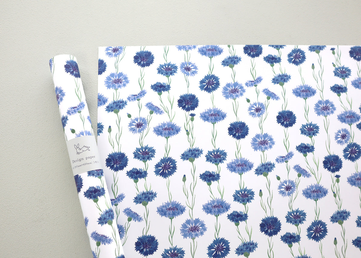 harukazeiro (吉田春香)/ Wrapping Paper -cornflower