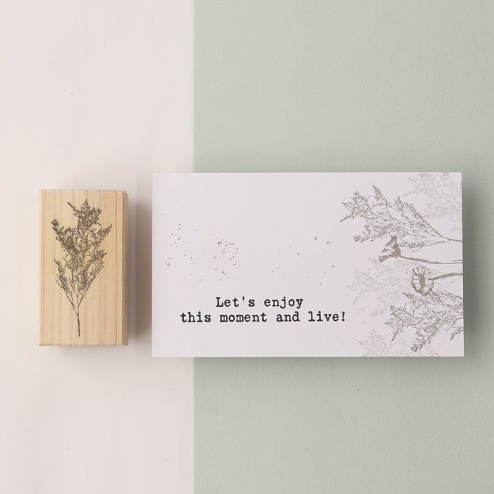 always smiles... / Rubber Stamp -Limonium bellidifolium
